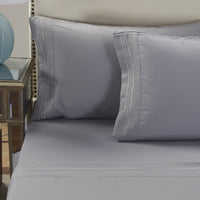 HKM-914963 Embroidered Frosted Pillowcase - Soft, Breathable Polyester, Multiple Colors Available