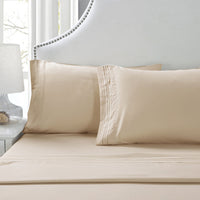 HKM-914963 Embroidered Frosted Pillowcase - Soft, Breathable Polyester, Multiple Colors Available