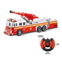HKM-914963 Remote Control Fire Truck Toy with Music and Lights for Kids Ages 2-7