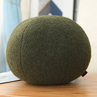 HKM-915283 Plush Three-Dimensional Round Lumbar Support Pillow with Core