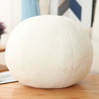 HKM-915283 Plush Three-Dimensional Round Lumbar Support Pillow with Core