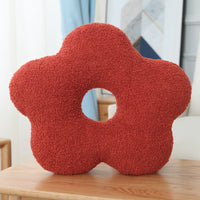 HKM-915283 Plush Three-Dimensional Round Lumbar Support Pillow with Core