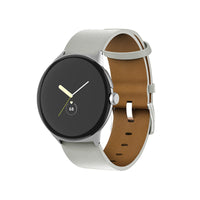 HKM-915667 Genuine Leather Watch Strap for Pixel Watch - Flat Interface, Durable Design