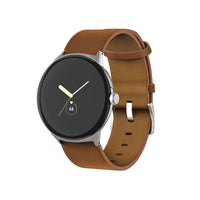 HKM-915667 Genuine Leather Watch Strap for Pixel Watch - Flat Interface, Durable Design