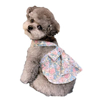 HKM-915731 Dog Cotton Skirt with Hand Rope in Blue and White Color Options