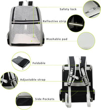 HKM-915987 Innovative Bubble Backpack Pet Carrier for Cats and Small Dogs, Breathable PVC, Comfortable and Durable Design