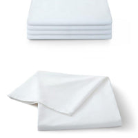 HKM-915987 Pure Cotton White Bed Sheet for Single Beds - Soft and Comfortable