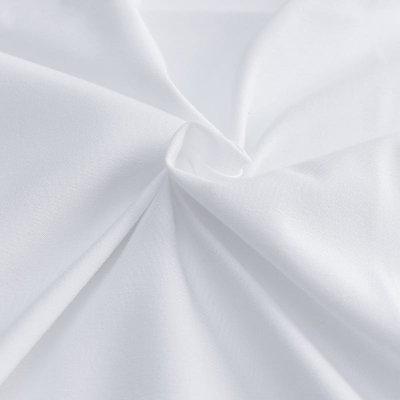 HKM-915987 Pure Cotton White Bed Sheet for Single Beds - Soft and Comfortable