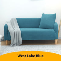 HKM-916051 Knitted Thickened Sofa Cover in Solid Colors for Single, Double, and Three-Seat Sofas
