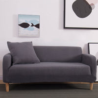 HKM-916051 Knitted Thickened Sofa Cover in Solid Colors for Single, Double, and Three-Seat Sofas