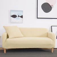HKM-916051 Knitted Thickened Sofa Cover in Solid Colors for Single, Double, and Three-Seat Sofas