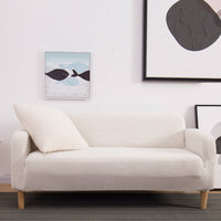 HKM-916051 Knitted Thickened Sofa Cover in Solid Colors for Single, Double, and Three-Seat Sofas