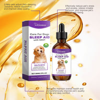 HKM-916307 Calming Sleep Drops for Dogs - Natural Mint Extract Formula, 60ml