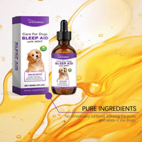 HKM-916307 Calming Sleep Drops for Dogs - Natural Mint Extract Formula, 60ml