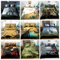 HKM-916307 Jurassic Dinosaur 3D Bedding Set – Kids Room Decor in Polyester