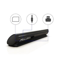 HKM-916371 Wall-Mounted Bluetooth Speaker with USB and AUX Connection, Two 5W Speakers, 2000mAh Battery, Radio Function