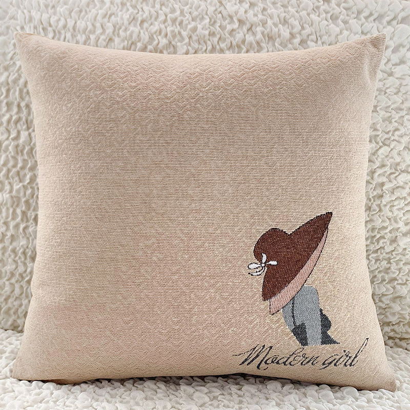 HKM-916435 Modern Square Throw Pillow Covers in Various Colors - 45x45cm