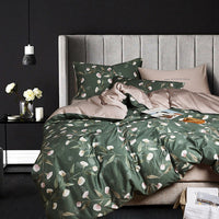 HKM-916627 American Style Simple Cotton 4-Piece Bedding Set - Duvet Covers in Multiple Sizes