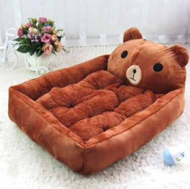 HKM-916691 Kennel removable and washable Teddy cartoon pet nest pet supplies large dog golden retriever dog bed mat wholesale