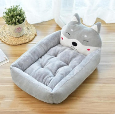 HKM-916691 Kennel removable and washable Teddy cartoon pet nest pet supplies large dog golden retriever dog bed mat wholesale