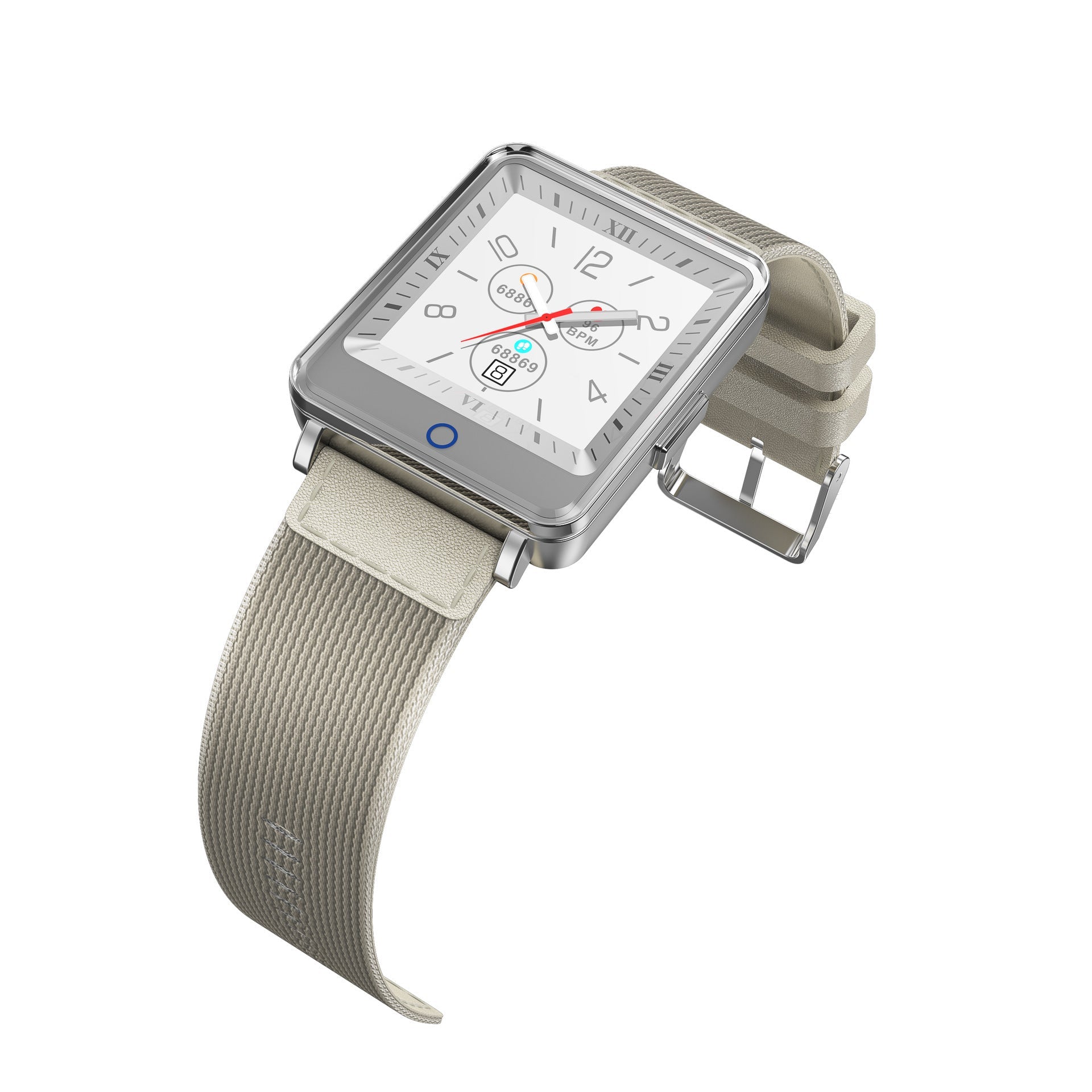 HKM-916819 Dual-Screen Display Smart Bracelet for Heart Rate, Blood Pressure, and Sleep Monitoring - Waterproof with USB Charging