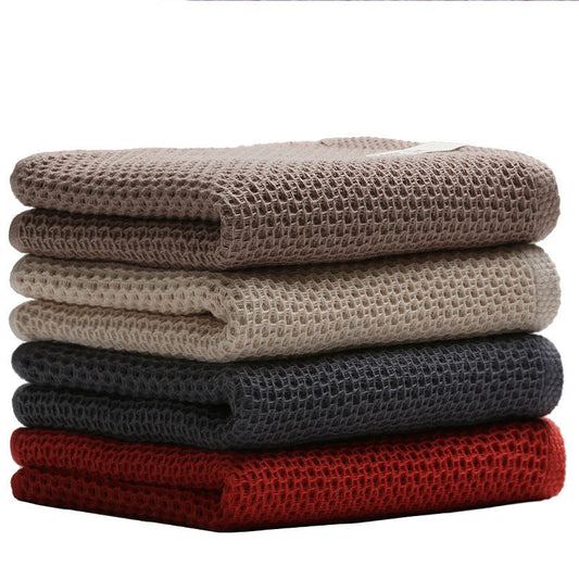HKM-916883 Thickened Cotton Honeycomb Washcloth – 32-Piece Combed Yarn Design