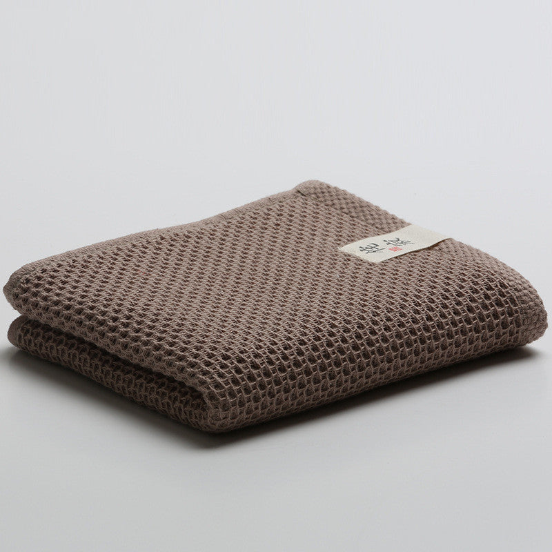HKM-916883 Thickened Cotton Honeycomb Washcloth – 32-Piece Combed Yarn Design