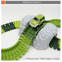 HKM-916947 Dinosaur Themed Slot Toy Train Track Construction Set for Kids Ages 2-4