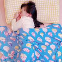 HKM-917139 Double-Layer Newborn Gauze Scarf with Animal and Floral Prints, 120x120cm