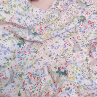 HKM-917139 Double-Layer Newborn Gauze Scarf with Animal and Floral Prints, 120x120cm