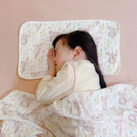 HKM-917139 Double-Layer Newborn Gauze Scarf with Animal and Floral Prints, 120x120cm