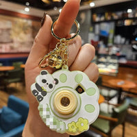 HKM-917139 Planet Rabbit Astronaut Keychain - Cute Cartoon Silicone Bag Pendant for Keys