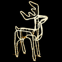 HKM-917267 Warm White LED Silhouette Reindeer Christmas Decoration - 76 x 42 x 87 cm