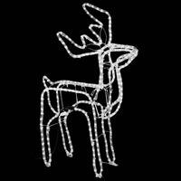 HKM-917267 Warm White LED Silhouette Reindeer Christmas Decoration - 76 x 42 x 87 cm