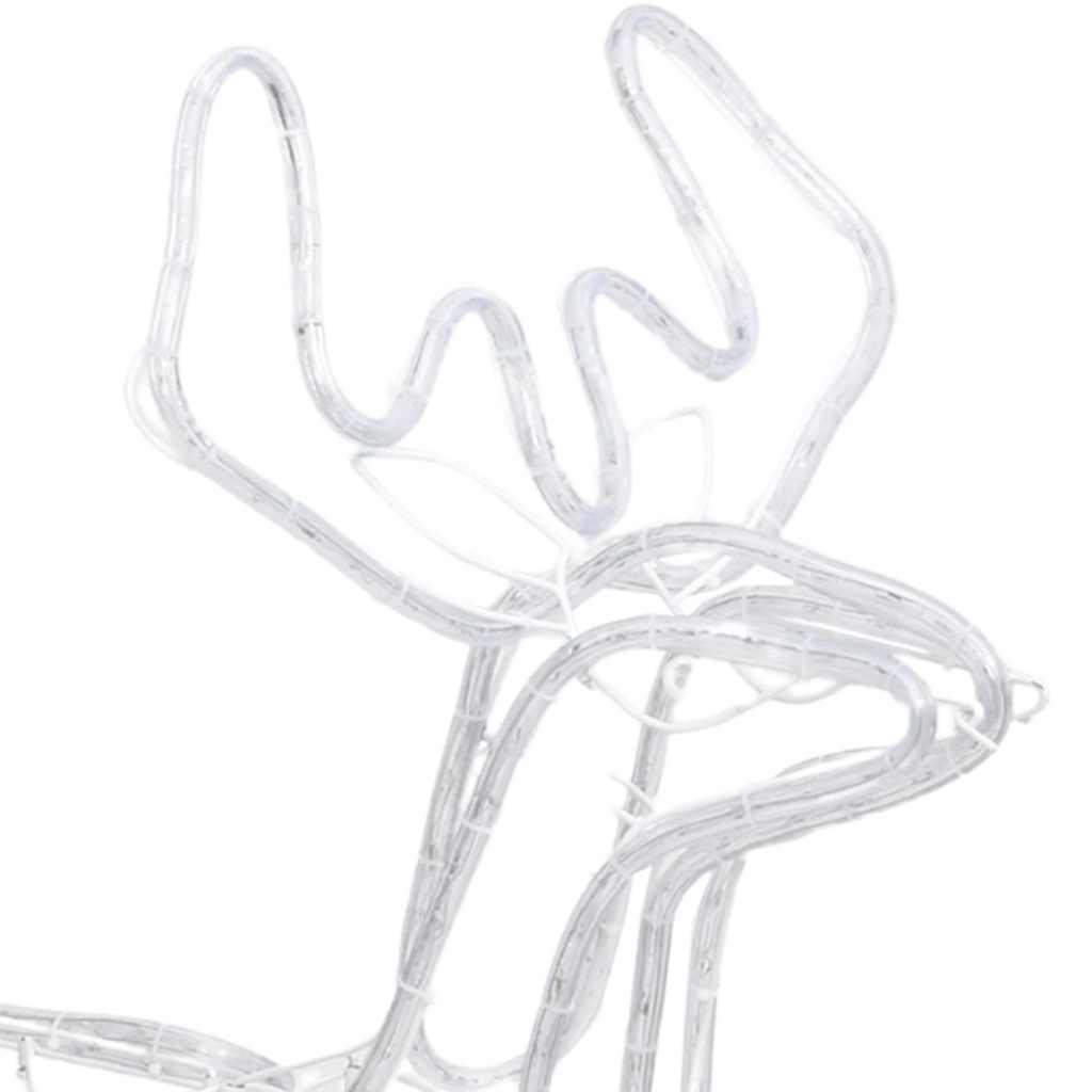HKM-917267 Warm White LED Silhouette Reindeer Christmas Decoration - 76 x 42 x 87 cm