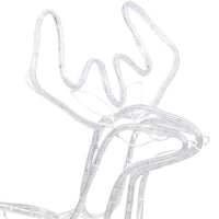 HKM-917267 Warm White LED Silhouette Reindeer Christmas Decoration - 76 x 42 x 87 cm
