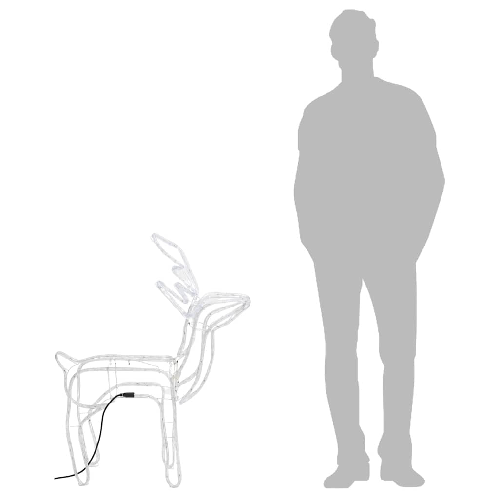 HKM-917267 Warm White LED Silhouette Reindeer Christmas Decoration - 76 x 42 x 87 cm