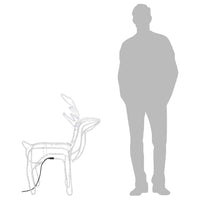HKM-917267 Warm White LED Silhouette Reindeer Christmas Decoration - 76 x 42 x 87 cm