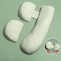 HKM-917587 Pregnancy Comfort Waist Pillow with Leaf Pattern - 120 cm, 10.1-15 cm Height