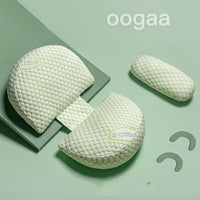 HKM-917587 Pregnancy Comfort Waist Pillow with Leaf Pattern - 120 cm, 10.1-15 cm Height