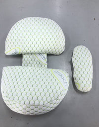 HKM-917587 Pregnancy Comfort Waist Pillow with Leaf Pattern - 120 cm, 10.1-15 cm Height