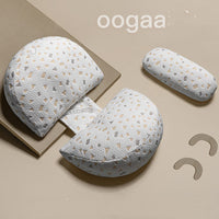HKM-917587 Pregnancy Comfort Waist Pillow with Leaf Pattern - 120 cm, 10.1-15 cm Height