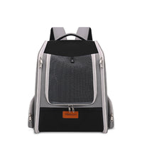 HKM-917651 Expandable Large Capacity Portable Pet Backpack - Solid Color Nylon Diaper Bag