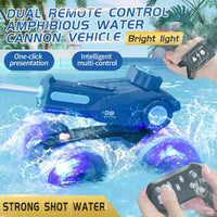 HKM-917715 Amphibious Remote Control Water Jet Car with Dual Control and Water Absorption for Indoor-Outdoor Fun