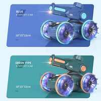 HKM-917715 Amphibious Remote Control Water Jet Car with Dual Control and Water Absorption for Indoor-Outdoor Fun