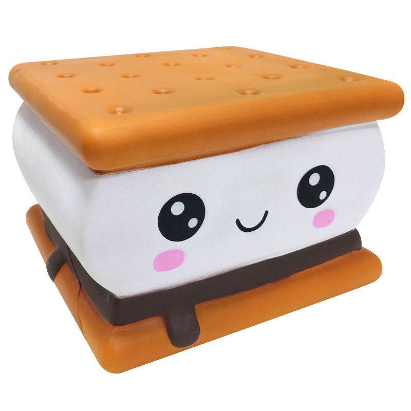 HKM-917779 Super Large Slow Resilience Biscuit Shape Toy, Artificial PU, Fashion Casual Style