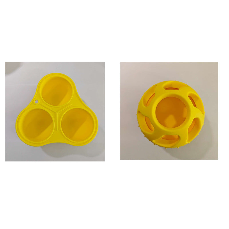 HKM-917907 Pet Silicone Toy Ball Molar Teeth Cleaning Interactive Bite-resistant Slow Food Ball