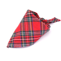 HKM-918163 Scottish Style Cotton Spring Flannel Triangle Scarf for Versatile Wear