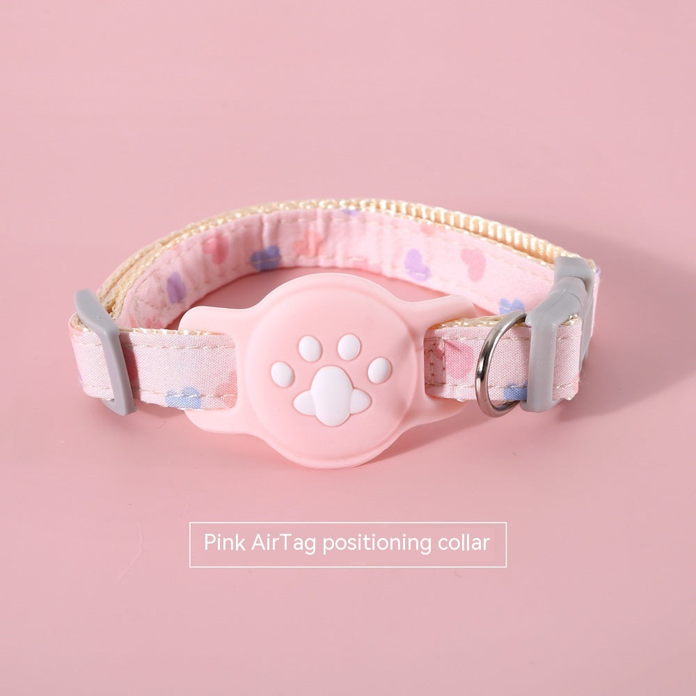 HKM-918291 Pet Positioning Adjustable Anti-Lost Tracking Collar and Leash Set for Small to Medium Pets