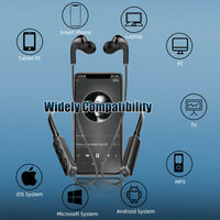 HKM-918355 Bluetooth Neck-hanging Stereo Headset with Voice Control and Multi-point Connection